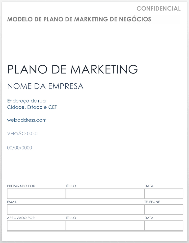 Plano de Marketing Empresarial