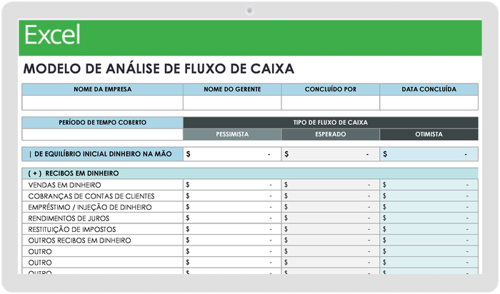 Modelo de Análise de Fluxo de Caixa