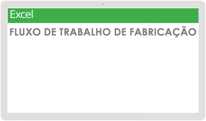 Modelo de fluxo de trabalho de fabricação