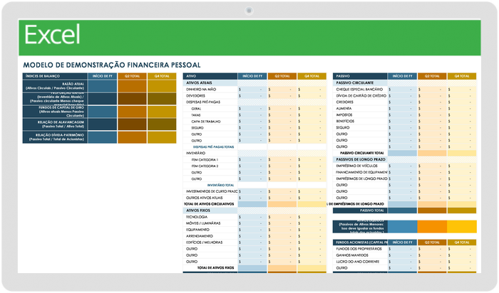 Personal Financial Statement - PT