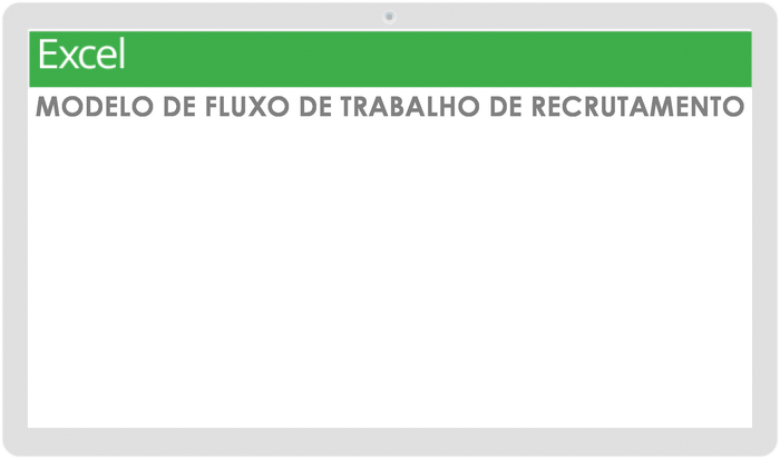  Modelo de fluxo de trabalho de recrutamento